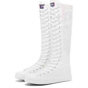 Knee High Sneakers Canvas Boots converse style